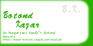 botond kazar business card